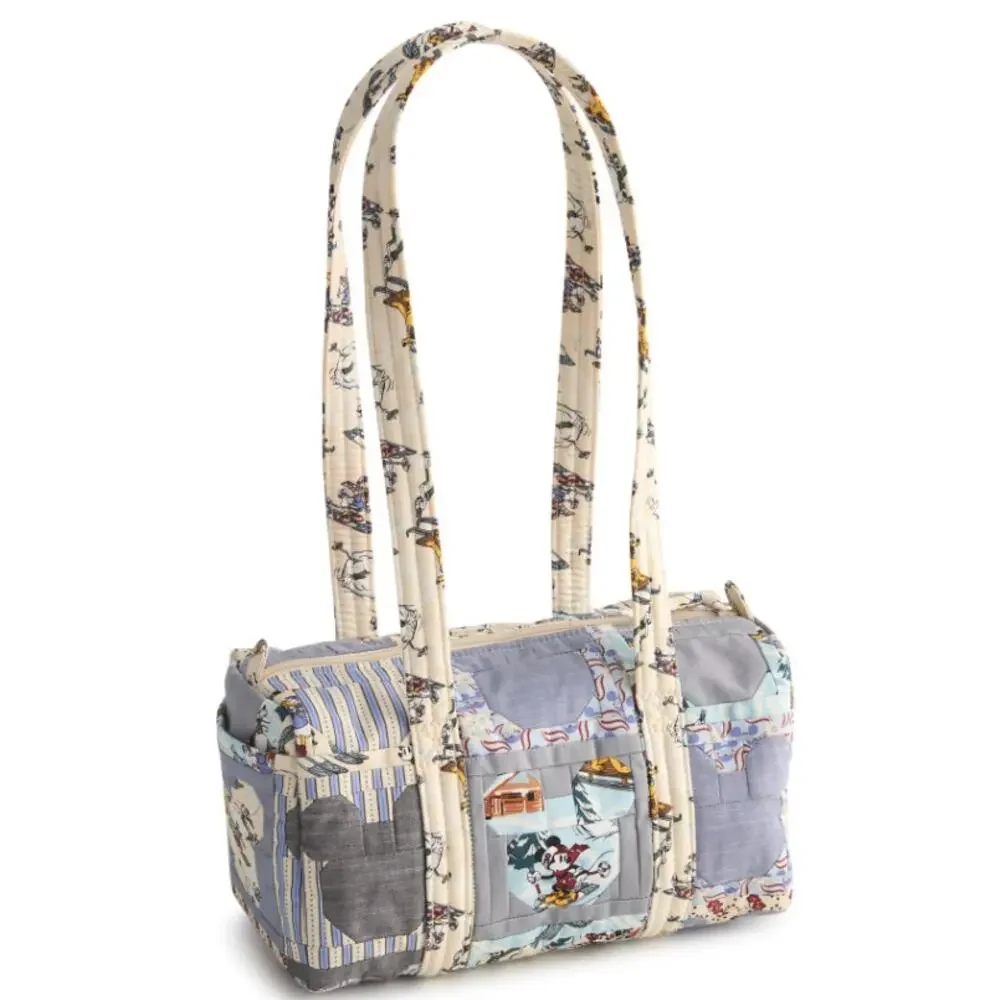 Vera Bradley Disney Original 100 Handbag Ski Weekend Mickey Patchwork Quilt
